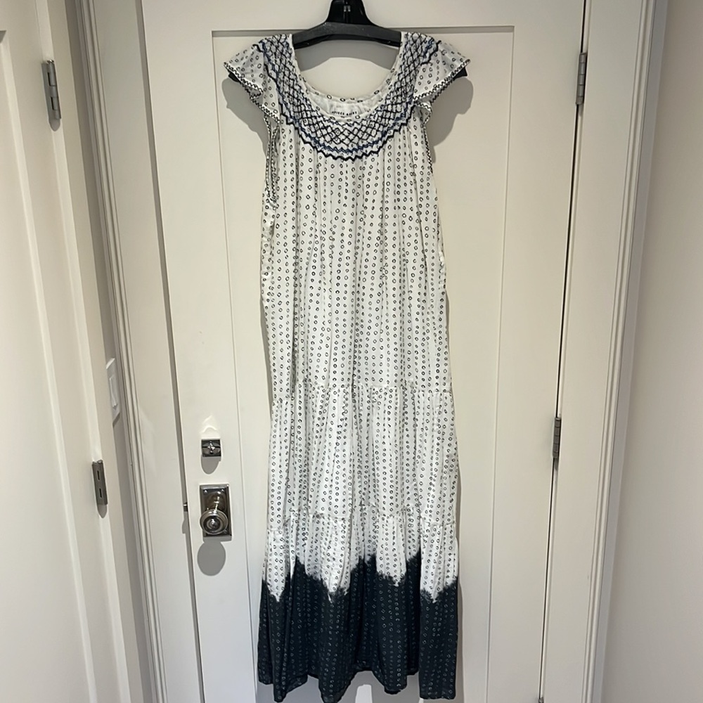 Maxi dress (smock neck aborsano maxi dress)